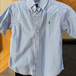 RALPH LAUREN  Boys short sleeve button down shirt